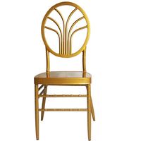 Chine Vente en gros Tissu empilable Noir Chiavari Métal Coussin moderne Or Guangzhou Chaises pliantes Ningbo Shanghai Chivari
