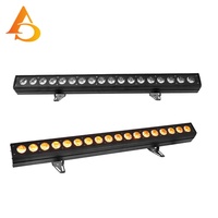 Lámpara LED de Pared con Control de Puntos, 18 Piezas, 15W RGBWA UV, Efecto Arcoíris, Barra de Luz LED para Escenario, Discoteca, Fiesta