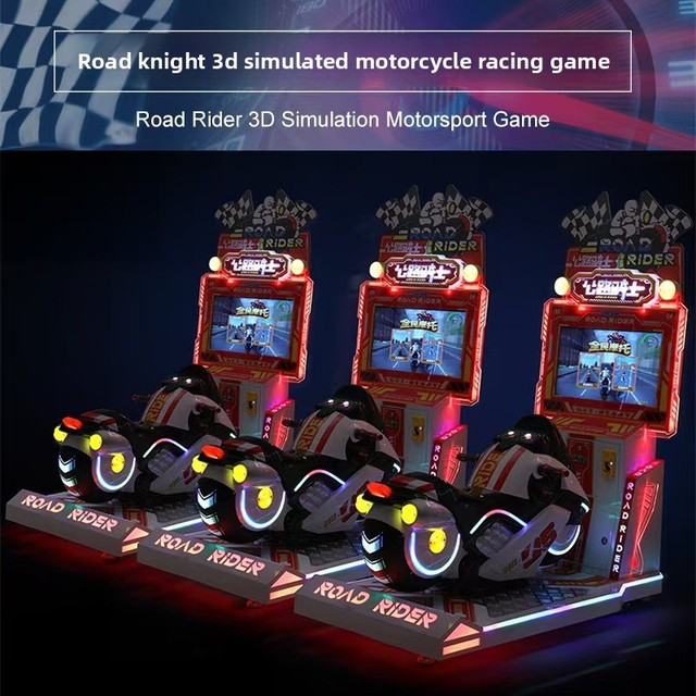 Factory Price Coin Operated Kids Arcade Video Game Machine Simulator Driving Motorcycle Road Rider Motorcycle Game Machine