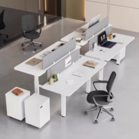 Support de bureau en acier personnalisé pour ordinateur, bureau debout réglable en hauteur pour télétravail, vendu directement par l'usine