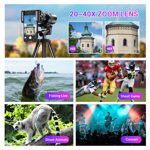Objectif zoom téléobjectif ultra premium <span class=keywords><strong>APEXEL</strong></span> réglable <span class=keywords><strong>20</strong></span>-<span class=keywords><strong>40X</strong></span> pour téléphone portable avec trépied rétractable stable - Product Image 5