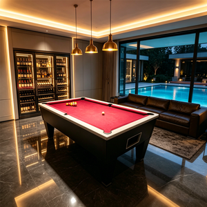 Großhandel Englische 8-Ball Billardtische 7ft 8ft Jiujiang Schiefer Holz Britischer Stil Billardtische - Product Image 6