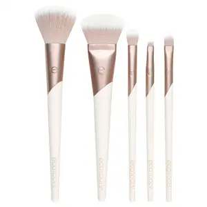 Luxe Elegance Professional Face Makeup Foundation Brush Set Premium Brush Kit For Face Cheek Eye Makeup Synthetic Makeup Brushes