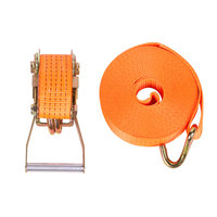 Sangle d'arrimage à cliquet sangle à poignée large sangle de charge à cliquet ceinture cargo avec sangle à crochets J