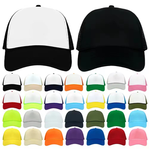 Mũ lưỡi trai chất liệu xốp mềm cao cấp, thêu logo tùy chỉnh, in thăng hoa, in nổi, mũ lưới 5 tấm trơn, mũ thể thao ngoài trời, mũ lưỡi trai - Product Image 1