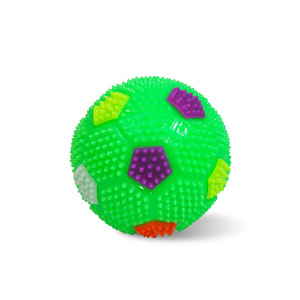 Ballon de football interactif pour chiens, lumineux et sonore, en TPR, à picots, à mâcher et rebondissant, pour le nettoyage des dents, amusant et durable. - Product Image 4