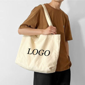 Oversized Canvas Tote <strong>Bag</strong> with Custom Logo Duffel <strong>Foldable</strong> Design Large Capacity Zipper Closure 4-16oz Thickness - Product Image 2
