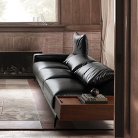 Fauteuil pliant à dossier droit de style antique italien avec armoire de rangement en bois massif pour le salon