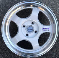 Jantes en alliage Flow Forming 14x6J 4x100 Gunmetal Multi-branches pour Honda Civic Fit Mazda Miata NA Tuning Nouveau