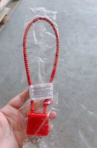 Lucchetto a Cavo Antifurto Impermeabile Rosso/Nero, Corda di Sicurezza da 15 Pollici, Lucchetto per Armi con <span class=keywords><strong>Chiave</strong></span> - Product Image 4