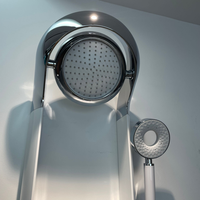 Robinet thermostatique de luxe Idealex pour hôtels, en acier inoxydable poli, triple poignée, valve en céramique, pour appartement, avec fonction massage