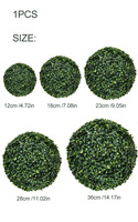 Boules artificielles anti-UV en plastique, imitation buis, pour décoration de Pâques, maison et jardin