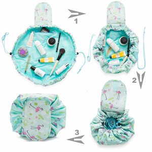 Wholesale Lazy Cosmetic <b>Bag</b> Drawstring Travel <b>Makeup</b> <b>Bag</b> <b>Large</b> Capacity Toiletry <b>Bag</b> - Product Image 5