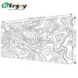 Mousepad XXL Baru Ukuran Besar Minimalis Anti Gores dengan Tepi Jahitan untuk Gamer, Kantor, Rumah, dan Meja Kerja - Product Image 3