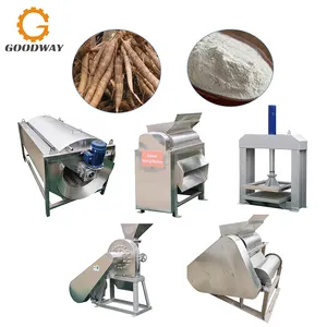 300-2000 kg/h automatische Maschine zur Meltung von Cassava Mehl Produktionslinie Cassava-Mehlverarbeitungsanlage