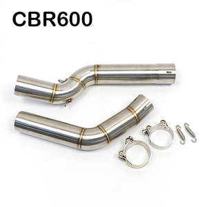 Tuyau de raccordement intermédiaire d'échappement pour moto, système d'échappement pour Honda CBR600RR <span class=keywords><strong>CBR</strong></span> 600RR <span class=keywords><strong>CBR</strong></span> <span class=keywords><strong>600</strong></span> RR 2005-2017 <span class=keywords><strong>2018</strong></span> Slip-on - Product Image 4