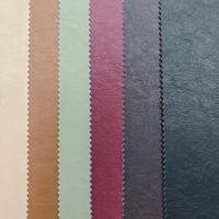 Tissu en cuir PU rétro bicolore gaufré anti-moisissure pour vestes, jupes et vêtements