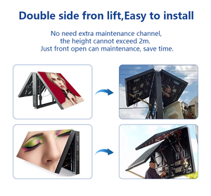 Muen Outdoor P10 LED Front-opening Box-type Advertising Screen <b>Display</b> Double-sided ScreenCustomized Flip Led <b>Display</b> S - Product Image 3