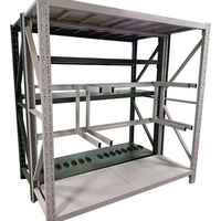 Étagère de rangement compacte en acier réglable et durable à 4 niveaux pour archives, compacteur de classement, compacteur massif pour entrepôt à pleine capacité