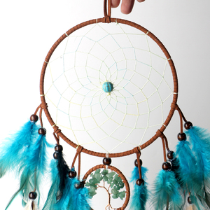 Cristaux de guérison en gros, artisanat, arbre de vie en aventurine verte, <span class=keywords><strong>attrape</strong></span>-rêves en cristal <span class=keywords><strong>pour</strong></span> la décoration - Product Image 2