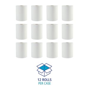 Toallas de Papel Resistentes Boardwalk 6261, 1 Capa, 8 Pulgadas x 600 Pies, Blancas, Núcleo de 2 Pulgadas, Caja de 12 Rollos - Product Image 1