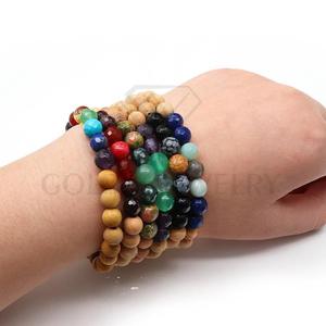 Goldix Bijoux Homme Bohème <span class=keywords><strong>En</strong></span> Bois <span class=keywords><strong>Bracelet</strong></span> de perles <span class=keywords><strong>en</strong></span> bois naturel fait à la main <span class=keywords><strong>Bracelet</strong></span> de perles <span class=keywords><strong>en</strong></span> bois élastique Pulsera De Classic Cadeau - Product Image 2