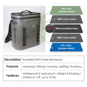 Tapa hermética a prueba de fugas sin cremallera y protección de MicroBank <span class=keywords><strong>Titan</strong></span> Deep Freeze Mochila enfriadora soldada de alto rendimiento - Product Image 3