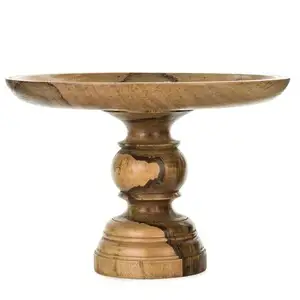 Goede Kwaliteit Houten Cake Stand Cake Tools Handgemaakte Ronde Vorm Hot Sale Aantrekkelijke Houten Cake Display Stand