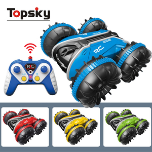 Nuovissimi giocattoli per auto con telecomando anfibio da 2.4G 4WD a 360 gradi con radiocomando elettrico per veicoli acrobatici da strada - Product Image 2