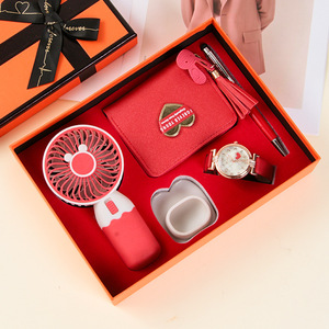 Cross Border <b>Gift</b> Set For Women Mother S Day Summer Fan Watch Jewelry <b>Box</b> - Product Image 3