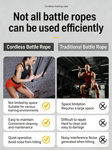 Micogo Corde <span class=keywords><strong>de</strong></span> combat portable en acier inoxydable écologique, sans fil et à ressort, pour la maison, les voyages, le fitness et la <span class=keywords><strong>salle</strong></span> <span class=keywords><strong>de</strong></span> <span class=keywords><strong>sport</strong></span> - Product Image 2