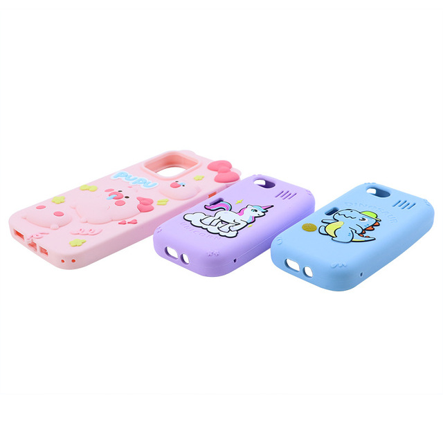 Customizable 3D Animal Design Silicone Mobile Phone Case 360 Protection Creative Drop Glue Protective Cover for