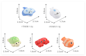 ชุดของเล่นจิ๋ว DIY สำหรับพัฒนาสติปัญญาเด็ก ของขวัญวันเกิด สัตว์ทะเล ปลา กระดองเต่า ปู ลอยน้ำ - Product Image 2