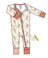 Combinaison élégante pour bébé avec fermeture éclair, manches longues, imprimé animalier aquarelle safari