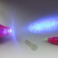 Nouveauté Creative Gift Drive Secret Invisible Ink Spy Pen avec lumière LED