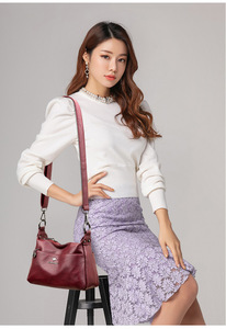 Hot Sale Ladies Designer Hand Bag Shoulder <b>Tote</b> Zipper Purse Luxury Pu Leather Satchel Crossbody Bag Newest Bags Women Handbags - Product Image 2