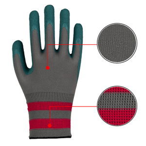Guantes de seguridad de trabajo de jardinería de látex de espuma antiimpacto de seguro de trabajo de construcción OEM - Product Image 4