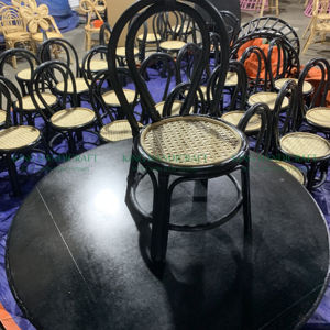 A Natural and Unique Touch to Your Event Party Decor Handwoven Rattan and <b>Table</b> Set for <b>Kid</b> Party - Product Image 5