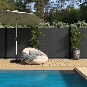 โพสต์อลูมิเนียมกับประตู Wpc รั้วไม้พลาสติกคอมโพสิตแผงรั้ว - Product Image 2