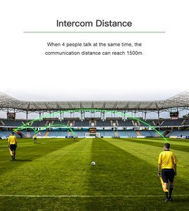 EJEAS FBIM CVC Interphone à réduction de bruit pour arbitre de football Intercommunication pour <span class=keywords><strong>4</strong></span> personnes - Product Image 2