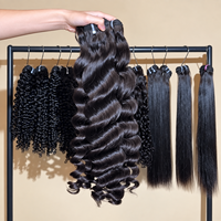 Extensions de cheveux naturels bouclés indiens non traités, mèches de cheveux humains bouclés bruts, fournisseur direct d'usine