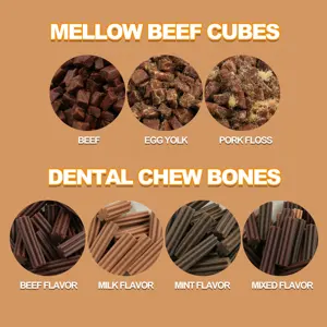 OEM ODM Wholesale Manufacture Additive Free Real Meat Smooth Hair Lecithin Beef Cubes For Dogs