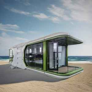 Compteur mobile personnalisé Meublé Portable Dirigeable Pod Resort Hotel Homestay Prefab Hotel Showroom Space Capsule House - Product Image 1