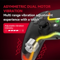 Manette de jeu sans fil pour PC - Moteur de vibration, bouton Turbo, gyroscope six axes, détection de mouvement - Sans fil BT/2.4G