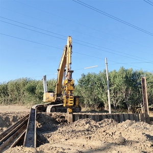 KS60 굴삭기 장착 Vibro 해머 사이드 그립 파일 드라이버 시트 파일 해머 유압 파일 드릴링 머신 - Product Image 5