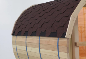 Sauna e vapore in legno di cedro all'aperto hanno combinato la stanza per la famiglia - Product Image 4