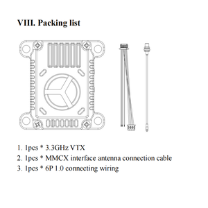 Nuevo VTX 3.3G de 3W Analógico, Ligero y Compacto, Transmisión de Video para Drones de 7, 9 y 13 Pulgadas - Product Image 4