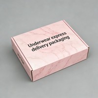 Caja de Papel para Pijamas con Acabado Mate Rosa, Impresión a Todo Color Personalizada, Caja para Ropa Interior, MOQ Bajo, Reciclable, con Papel de Embalaje
