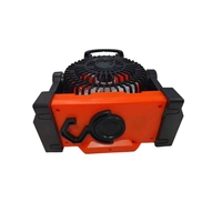 Ventilateur solaire portable multifonctionnel à prix d'usine, rechargeable par USB, LED, étanche IP65, batterie 10000mAh pour les urgences
