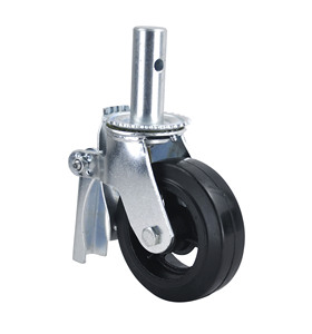 Nguồn Nhà Máy Sản Phẩm 6X2 Giàn Giáo Heavy Duty Sắt Lõi Cao Su <span class=keywords><strong>Caster</strong></span> Với Phanh - Product Image 6